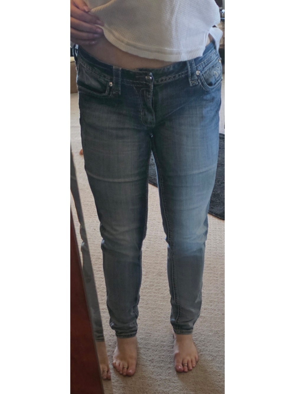 Rock Revival Mid-Rise Slim Skinny 31x32